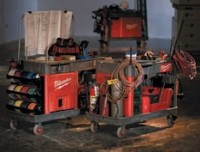 Industrial work carts and accessories