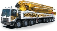 65-metre truck-mounted concrete boom pumps