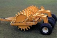 Low cost, towed compaction roller comes in two widths