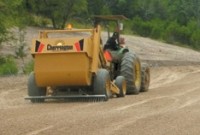 Screen out rocks and debris for site development