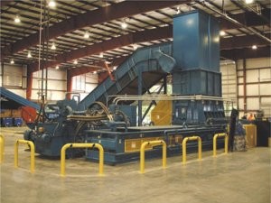 Bale-Tie two-ram baler