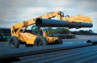 Telehandler designed for pipe handling applications