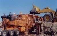Portable crusher with three-stage crushing action