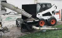Concrete pump attachment Concrete pump attachment