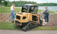 Low-impact rubber track loader is extremely versatile