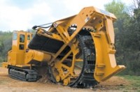 Wheel trencher digs 66 inches wide