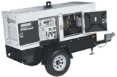 Mobile generator set with trailer