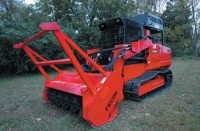 Track carrier offers high production in tight places