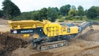 Komatsu's BR580JG-1 mobile jaw crusher Komatsu's BR580JG-1 mobile jaw crusher