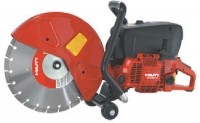 Hand-held gas saw cranks up the acceleration
