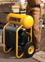 Electric-wheeled portable compressors
