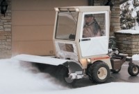 Multiple uses for zero turn power units provide snowfighting ability