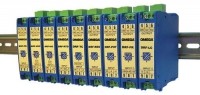 Rail-mounted signal conditioners accept AC/DC voltage Rail-mounted signal conditioners accept AC/DC voltage