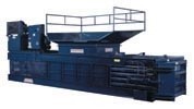 Horizontal closed-end baler