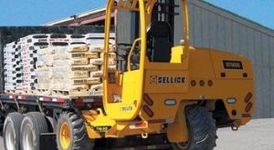 5,500-pound low profile truck mounted forklift