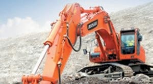 Hammer attachment for 18- to 28-ton excavators