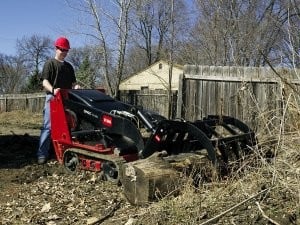 Grapple rake attachment for Dingo CTLs