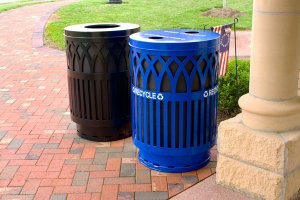 Decorative, durable recycling contaioners