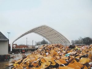 Fabric structures ideal for waste and recycling