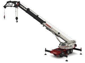 The 80110’s tilting upper cab is a first for a Link-Belt RT