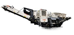 J-1160 compact, tracked mobile jaw crusher