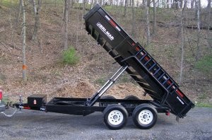 Dump trailer line