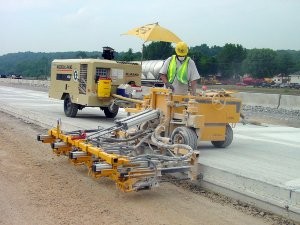 E-Z Drill’s multi-gang slab-rider drills