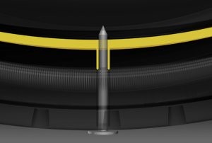 Goodyear DuraSeal Tire Survives Punctures Without Losing Pressure