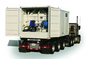 Transtainer hybrid bulk fuel tank a mobile fueling station