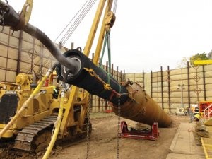 World’s largest pipe-ramming hammer