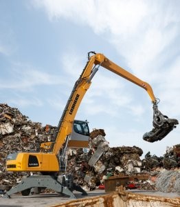 New Liebherr LH 50 M material handler displayed at Bauma