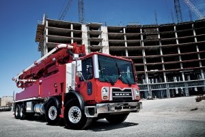 MACK MP8 engine now available in MACK TerraPro concrete pumper