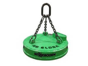 Sennebogen adds lifting magnets Sennebogen adds lifting magnets