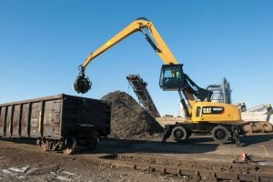 New Cat® MH3037 Wheeled Material Handler Features Advanced Power Train, Powerful and Efficient Hydraulics, and Ground Level Entry