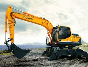 Hyundai Construction Equipment Displays R180W-9AWheeled Excavator at ConExpo