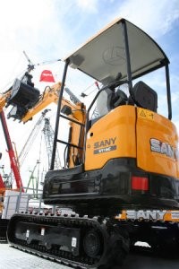 Sany Introduces Its First Compact Excavators  at CONEXPO-CON/AGG 2014