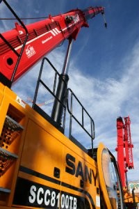 Sany SCC8100TBXL Telescopic Boom Crawler Crane Has Power, Performance and Operator Comfort