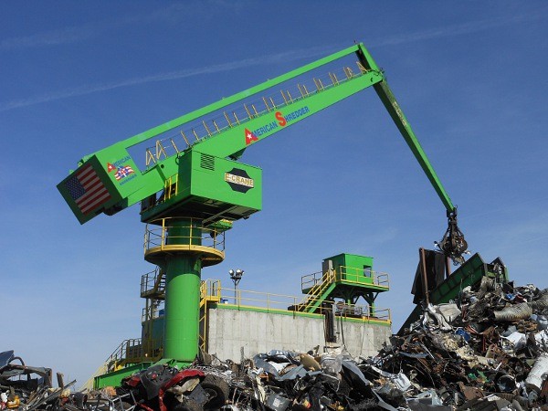 Electric-powered stationary scrap  handler trouble-free after one year