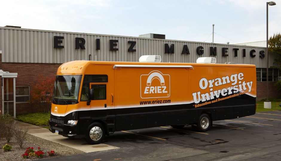 The Orange University Mobile Training and Education Center is a 38-foot Winnebago