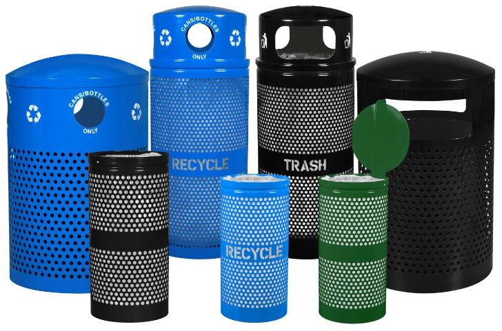 Landscape Series Perforated Outdoor Receptacles