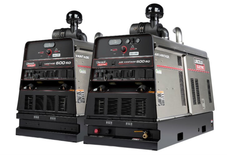 Lincoln Electric's Vantage 600 SD and Air Vantage 600 SD engine-driven welders/generators are designed for heavy industrial applications such as mining, general construction and pipe welding. 