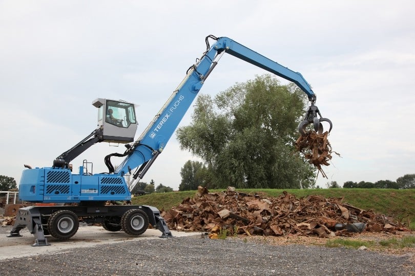 New Terex Fuchs material handler ECO MODE provides up to 36 percent fuel savings