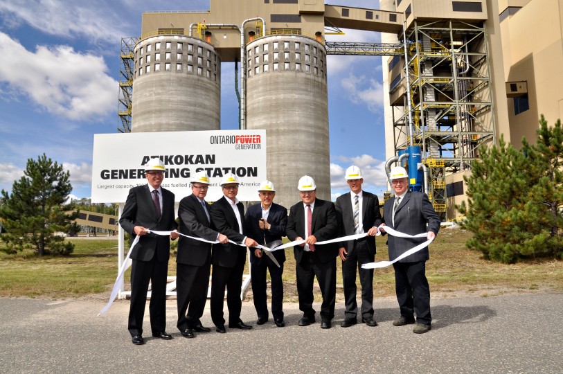 As of September 11, the Atikokan Generating Station in Ontario is complete and generating electricity from biomass