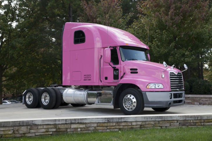 Mack Trucks Helps Raise Breast Cancer Awareness with Pink Mack Pinnacle Model