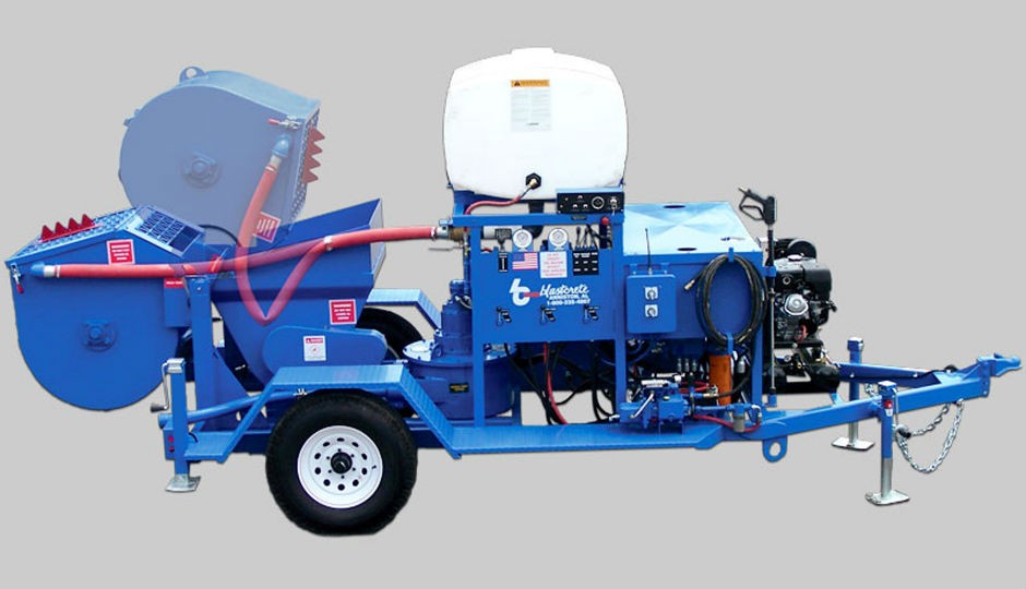 Blastcrete Equipment Company’s D6528 Mixer/Pump produces as much as 450 psi for consistent installations of up to 12 cubic yards of material per hour and can be used with a 1-1/2-inch hose for gypsum pours or a 2-1/2-inch hose for pumping great distances.