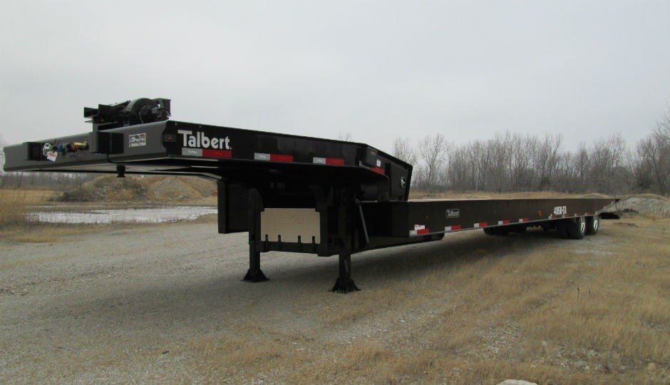 Talbert Manufacturing is unveiling its new 4050TA trailer at the American Towman Exposition in Baltimore, Nov. 21-23, 2014.  