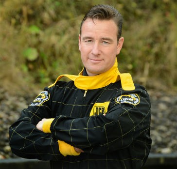 "The Dig" unmasked....Matthew Lucas who drove the JCB GT to its world record breaking speed.  