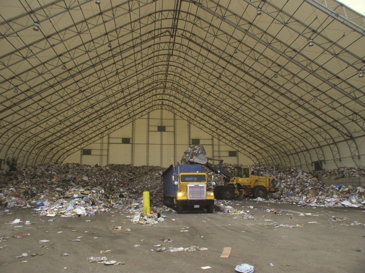 Customized Fabric Buildings Designed For Recycling and Waste Management 