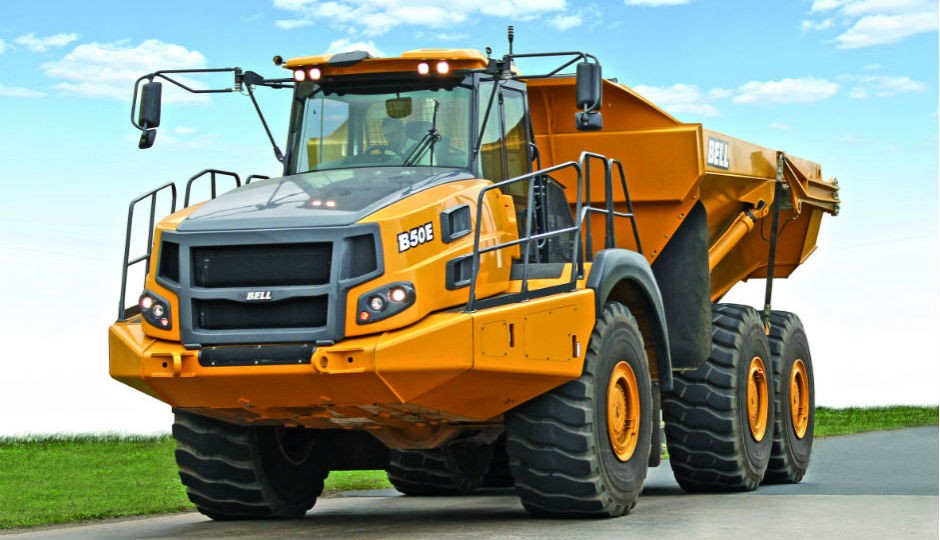 The prototype Bell B50E ADT was on show at Bell Equipment's stand at Intermat 2015, Paris and is destined to succeed the company's ground-breaking B50D.