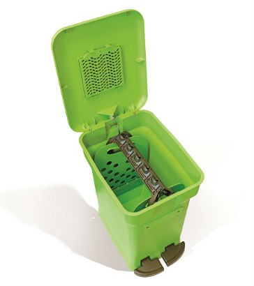 CompoKeeper bins designed to resolve issues with in-home compost disposal